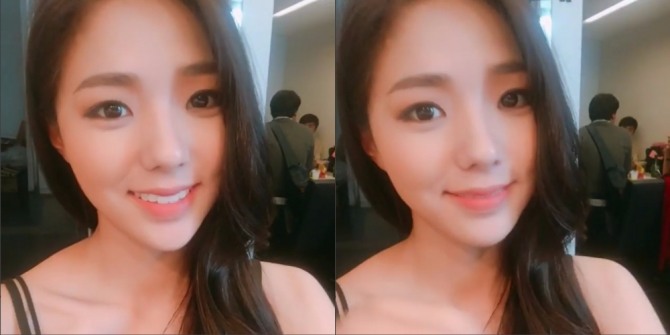 채수빈이 9일 SNS를 통해 드레스 차림의 사진을 공개했다. 사진=채수빈 인스타그램 캡처