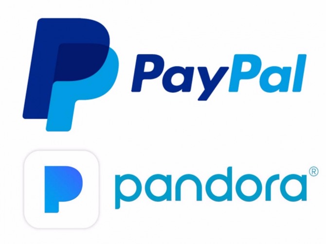 페이팔이 음악 스트리밍 기업 판도라의 로고 사용을 중단하고 불특정 다수에 대한 손해 배상 요청을 법원에 제출했다. 자료=PayPal+Pandora