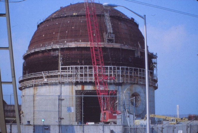 밀스톤원자력발전소 돔 전경. 사진=위키피디아
