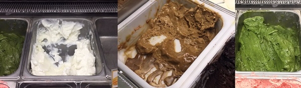 지난 27일 오후 서울 여의도 한 카페베네 매장의 젤라또가 육안으로 보기에도 많이 녹은 상태로 판매되고 있다. 사진=제보자