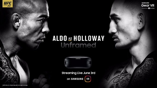 삼성전자 'UFC212' VR 생중계 포스터. 사진=삼성전자 제공