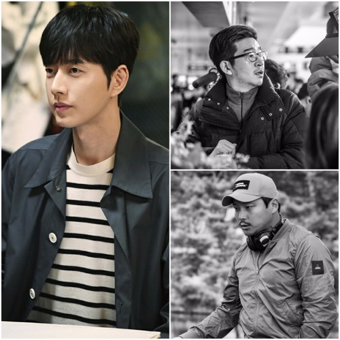 박해진은 차기작 ‘사자(四子)’에서 영화 '치인트' 김제영 감독(우측 상단), 드라마 '엽기적인 그녀'를 연출한 오진석PD(우측 하단)와 함께한다. /사진=마운틴 무브먼트 스토리 제공