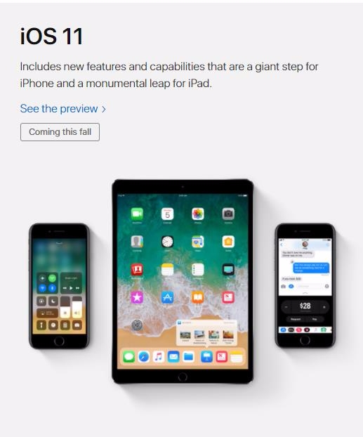 올해 가을 선보이는 신형 iOS11