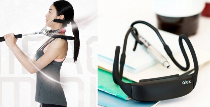 거북목 교정기는 직접적 교정과 간접적 교정, 두 종류가 있다. /사진=거북목 교정기 카이로넥(좌), 알렉스(우) /출처=각 사 홈페이지