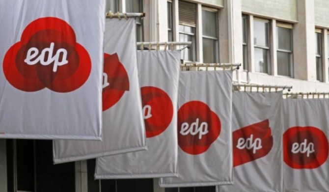 포르투칼 리스본 본사에 걸린 EDP 로고. 사진=로이터통신/뉴스1.