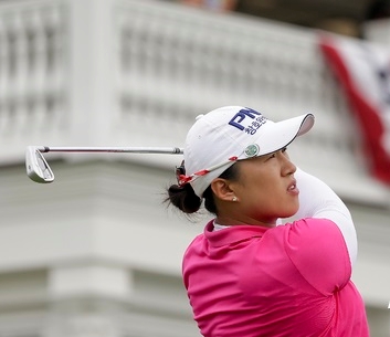 양희영이 14일(한국시간) 미국 뉴저지주 배드민스터 트럼프 내셔널 골프클럽에서 벌어진 미국여자프로골프(LPGA) 투어 US여자오픈 첫날 2위에 올랐다. /AP뉴시스