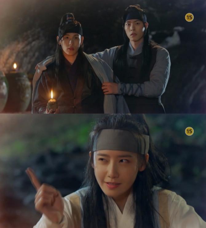 18일 밤 방송되는 MBC 새 월화드라마 '왕은 사랑한다' 3~4회에서는 왕원(임시완)과 왕린(홍종현), 은산(임윤아)이 티격태격 쌈 케미를 이어간다. 사진=MBC 영상 캡처