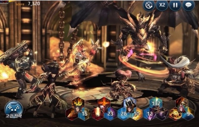 네시삼십삼분 다섯왕국이야기 인게임 모습.