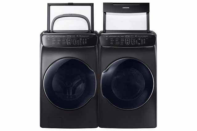 미국에서 판매되고 있는 플렉스워시 세탁기(왼쪽)와 플렉스드라이 건조기.