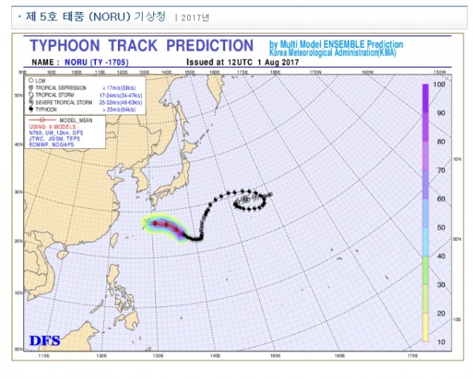 [태풍 노루 북상 이 시각] 일본지진 이후 진로 또 변경, 제주도 · 부산 쪽으로… 기상청 오늘날씨 특보 한반도 도착시간 일기예보 