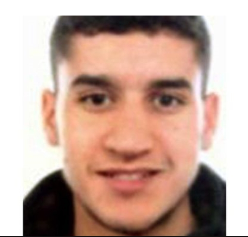 바르셀로나 차량 돌진 테러 때 차를 운전한 주범인 22살 모로코 출신 유네스 아부야쿱. 사진=BBC캡쳐