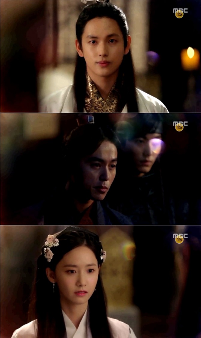 21알 밤 방송되는 MBC 월화드라마 '왕은 사랑한다' 21~22회에서는 은산(임윤아)이 왕원(임시완) 세자의 적대 세력인 송인(오민석)에게 납치돼 위기에 처한다. 