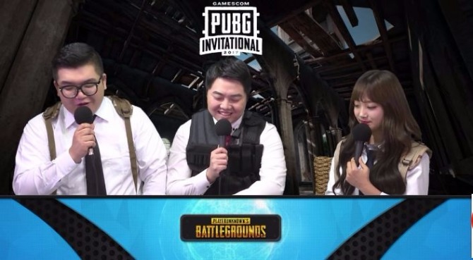 24일 독일 게임스컴에서 ‘배틀그라운드 인비테이셔널’ 듀오 경기가 진행됐다. 이 경기에서 한국의 주안과 에버모어 선수는 아쉽게도 많은 포인트를 챙겨가지 못했다. 사진=해당방송 중계영상 캡처
