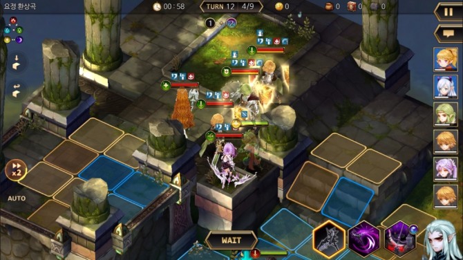 게임빌 '워오브크라운'. 맵이 고저차이가 있어 보다 전략적인 플레이가 요구된다.