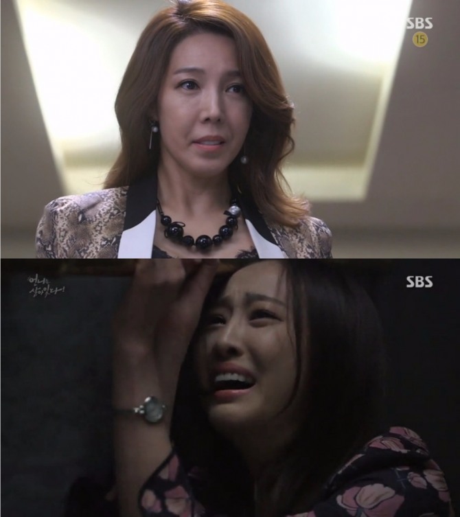 지난 2일 밤 방송된 SBS 주말드라마 '언니는 살아있다'에서는 죽을 줄 알았던 비키정(전수경)이 살아 돌아와 양달희를 충격에 빠트렸다. 사진=SBs 방송 캡처