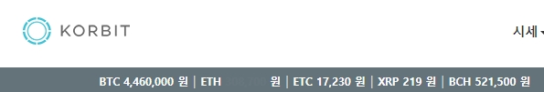 국내 가상화폐 거래소 코빗에 따르면 5일 오전 11시20분 비트코인 시세는 446만원, 비트코인 캐시 시세는 52만1500원이다. 사진=코빗 홈페이지 