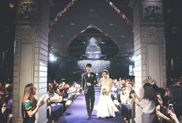 정정아의 결혼식 모습. 그는 지난달 동갑내기 사업가와 결혼했다. 사진=정정아 SNS 캡처