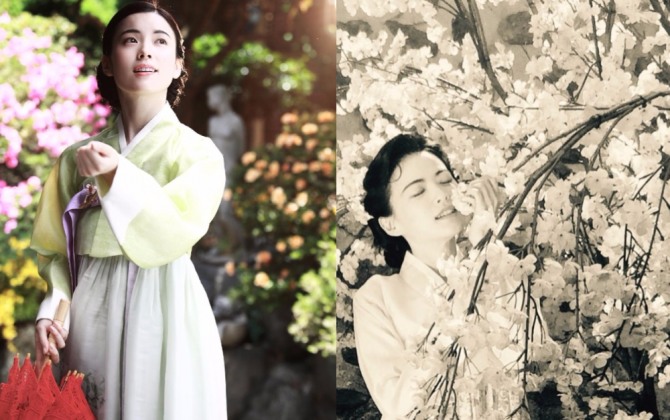 MBC 추석 특선영화 '해어화' 주연 한효주(좌)와 천우희 비하인드 컷. 사진= 한효주, 천우희 인스타그램 캡처