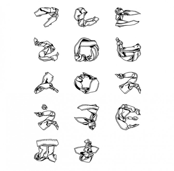 이상봉 디자이너가 한글날을 기념해 의류 원단을 가지고 한글 자음을 표현한 그래픽을 선보였다.