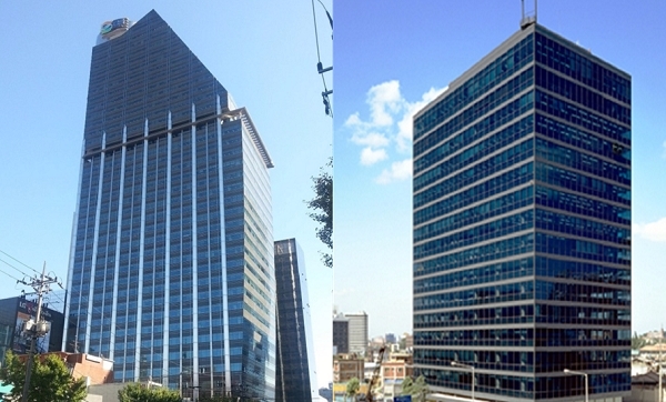 GS칼텍스와 GS건설, 효성이 국감 증언대에 오른다. 사진은 GS타워(왼쪽)와 효성 본사(오른쪽).