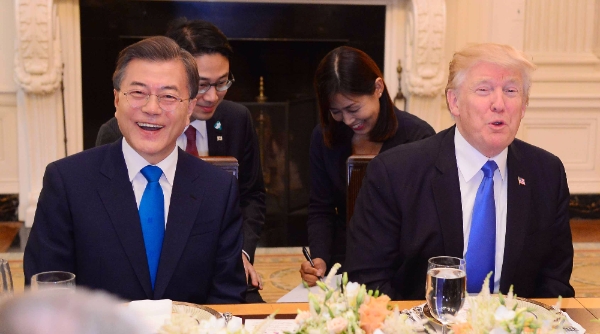 미국 도널드 트럼프 대통령이 다음 달 7일 서울에서 문재인 대통령과 정상회담을 한다. 사진=뉴시스
