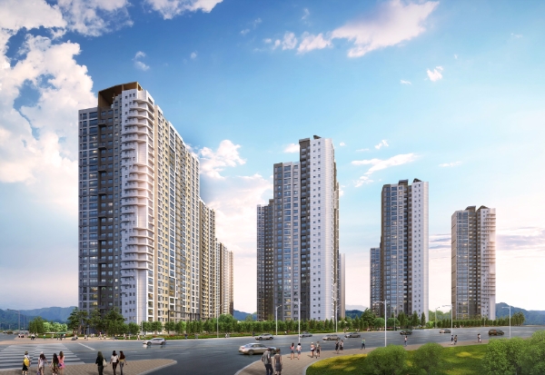 서울 중랑구 면목 3구역을 재건축하는 사가정 센트럴 아이파크 주경투시도. /사진=HDC현대산업개발 제공