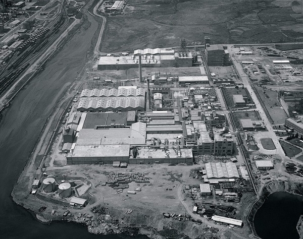 1968년 준공된 효성의 울산공장. 
