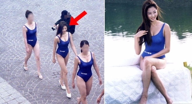 배우 김사랑이 화제가 된 가운데 그의 과거 사진이 눈길을 끈다.  사진=온라인 커뮤니티