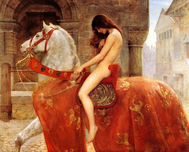 신고전주의 화가 존 콜리어가 1898년에 그린 ‘레이디 고디바(Lady Godiva)’