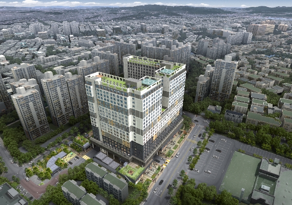 가산 센트럴 푸르지오 시티 조감도.