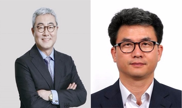 김준 SK이노베이션·SK에너지 사장(왼쪽)과 김형건 SK종합화학 사장. 