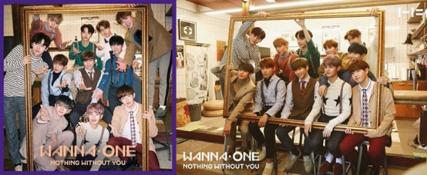 워너원은 beautiful 앨범 선주문 50만 장을 달성했다. 사진=워너원 인스타그램에서 캡처