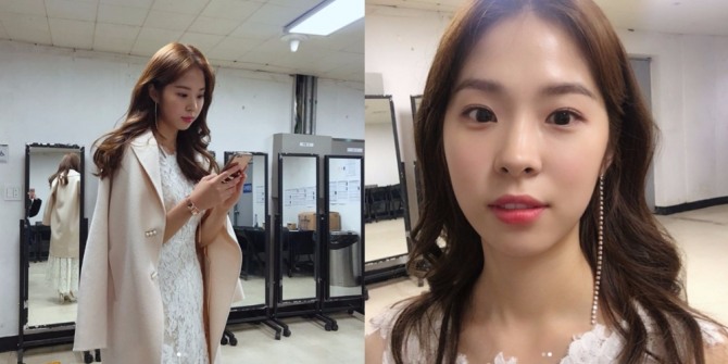 지난 15일 개최된 '2017 아시아 아티스트 어워즈'('2017 AAA')에서 라이징 스타상을 수상한 서은수가 드레스를 입고 시상식 준비 중인 사진을 공개했다. 사진=서은수 인스타그램 캡처