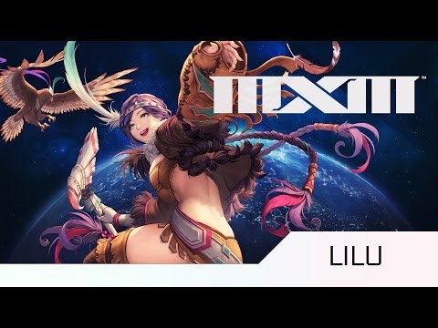 MXM 캐릭터 중 하나인 LILU(리루). 일러스트와는 다르게 인게임 내에선 노출도를 줄이는 두꺼운 의상을 착용하게 됐다.