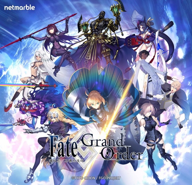 모바일 스토리 수집형 RPG(역할수행게임) '페이트/그랜드 오더(Fate/Grand Order)'가 21일 국내 구글 플레이, 애플 앱스토어에 출시됐다.  