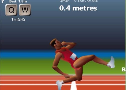 베넷 포디(Bennett Foddy)의 역작 'QWOP'. Q, W, O, P 등 4개의 키보드 자판을 이용해 선수를 전진시켜야 한다. 이건 해 봐야 안다. 당신은 결코 전진할 수 없다. 애초에 어려움을 느끼라고 만들어진 게임이기 때문이다.