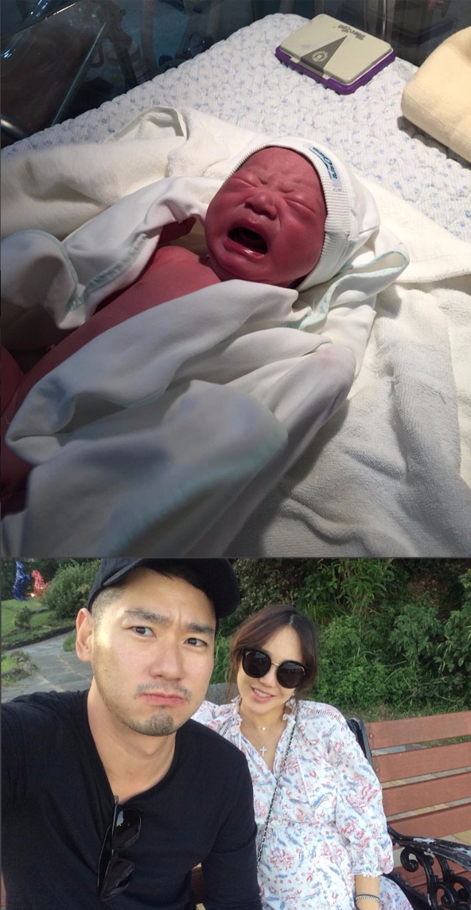 그룹 쿨 출신 유리가 셋째 아들을 출산했다고 남편 사재석씨가 1일 SNS를 통해 직접 소식을 전했다. 사진=사재석 인스타그램 캡처