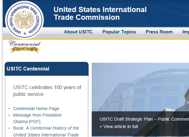 SK 하이닉스가 미국 수출중단의 위기를 맞게 됐다.  미국 US ITC가 미국 민도체업체 넷리스트의 특허 침해 조사 요청을 받아들인데 따른 것이다. 사진은 미국 무역위원회 US ITC의 홈페이지.