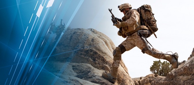 미 육군이 록히드 마틴과 협력해 신체 능력을 향상시키는 외골격(Exoskeleton) 파워드 슈트 기술을 적용한 '포티스(FORTIS)' 시험을 실시하고 있다. 자료=록히드 마틴 