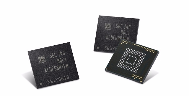 삼성전자가 지난달 개발한 512GB eUFS 양산 제품.