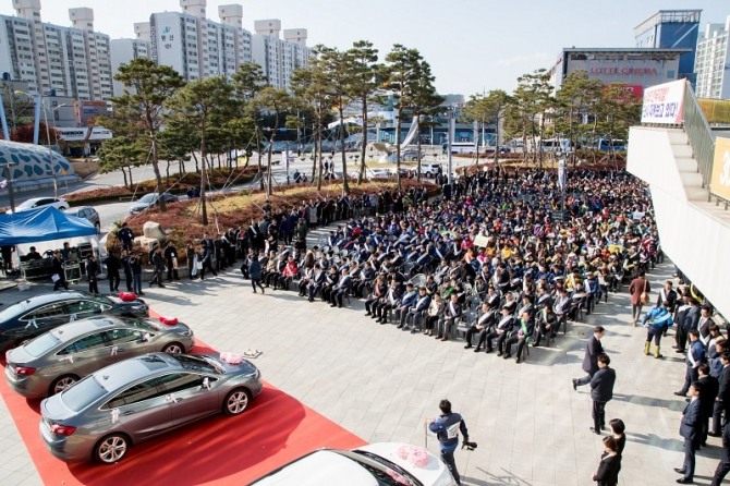한국지엠 차량판매증가 (군산시=제공)