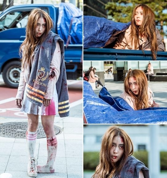 배우 이세영이 좀비 분장한 모습을 공개했다. 사진 = tvN 제공 