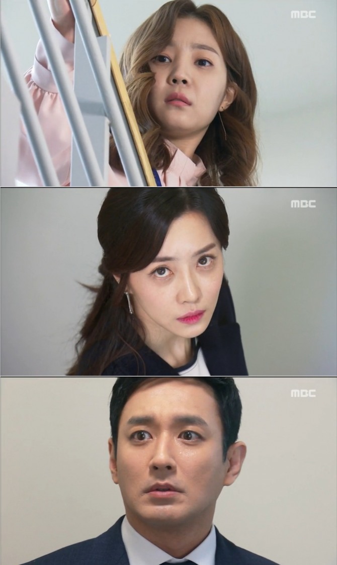 18일 오전 방송된 MBC  일일드라마 '역류' 26회에서는 김인영(신다은)이 채유란(김해인)과 강동빈(이재황) 정체에 근접해 긴장감을 높였다. 사진=MBC 방송 캡처