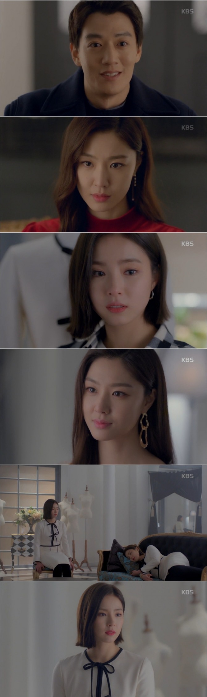 6일 밤 방송된 KBS2 수목드라마 '흑기사' 6회에서는 문수호(김래원)에게 집착하는 샤론(서지혜)이 정해라(신세경)의 팔찌를 받고 해라로 벼산하는 소름 엔딩이 그려졌다. 사진=KBS 방송 캡처