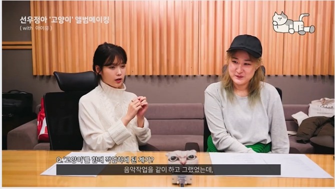 선우정아가 페이스북에 공개한 고양이 필름 메이킹 영상. 아이유가 등장했다.//선우정아 페이스북