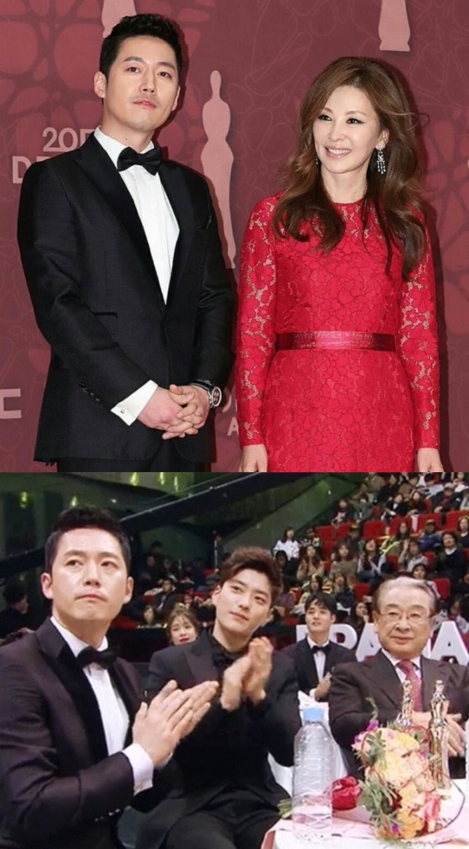 MBC 주말드라마 '돈꽃'에서 강필주 역의 장혁과 정말란 역의 이미숙이 지난해인 12월 29일 개최된 '2017 MBC 연기대상'에서 최우수연기상을 수상한데 이어 장부천 역의 장승조(아래, 가운데)가 우수연기상을 수상해 화제를 모았다. 사진=장혁(위), 장승조 인스타그램 캡처