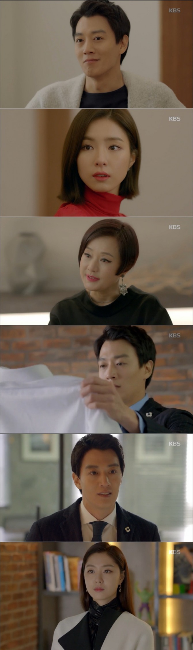 4일 밤 방송된 KBS2 수목드라마 '흑기사' 10회에서는 문수호(김래원)가 샤론(서지혜)의 주술이 담긴 셔츠를 입는 충격 엔딩이 그려졌다. 사진=KBS 방송 캡처