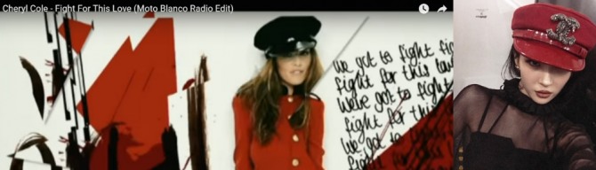 영국 가수 섀릴 콜의 뮤직비디오 캡처(왼쪽)와 선미가 자신의 SNS에 올린 사진.