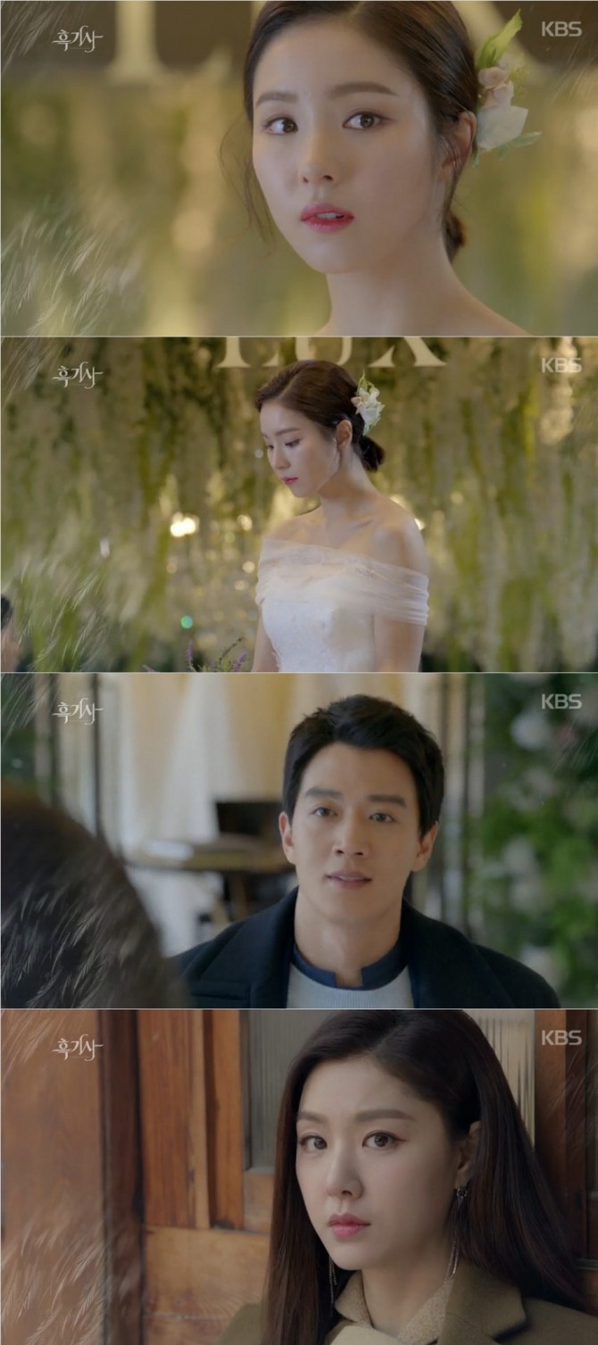 24일 오후 방송되는 KBS2 수목드라마 '흑기사' 15회에서는 문수호(김래원)와 결혼을 결심한 정해라(신세경)의 웨딩드레스 자태가 공개돼 설렘을 선사한다. 사진=KBS 영상 캡처