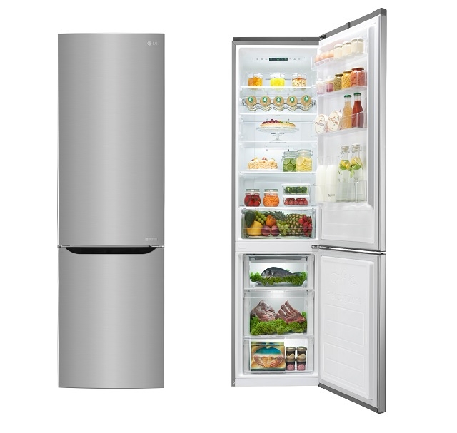 LG전자의 상냉장 하냉동 냉장고.
